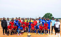 Members of Mike Aidoo Oforikrom Unity football Gala