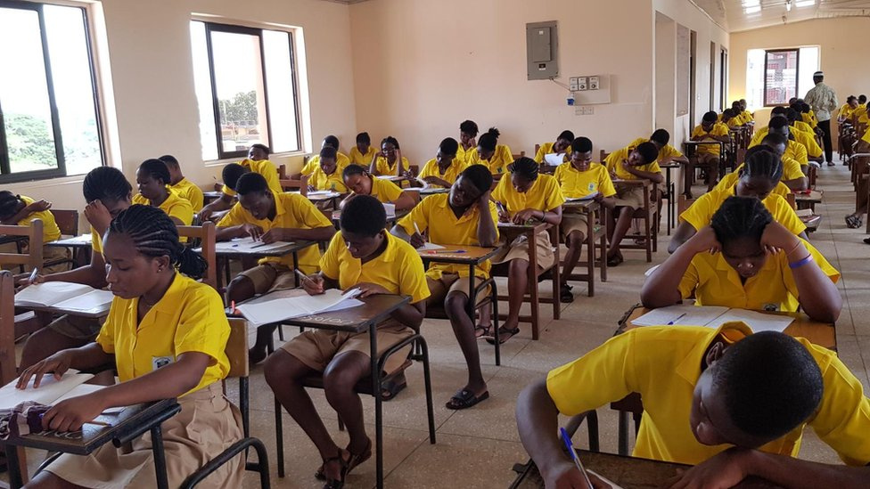 Students wey dey write the WASSCE