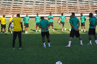 Black Stars at training