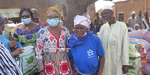 Minister of Gender,  Cynthia Mamle Morrison at the Witches Camp