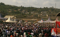 Thousands of NPP supporters at the rally