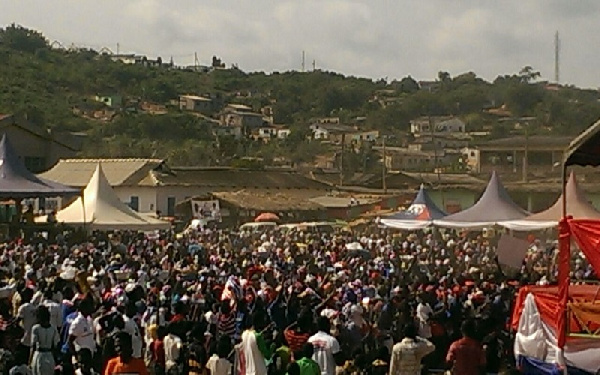 Thousands of NPP supporters at the rally