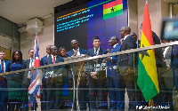 Vice President Mahamudu Bawumia led the delegation to hold a meeting with leaders of LSE