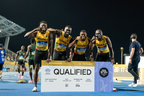 Ghana's men's 4x100m relay team