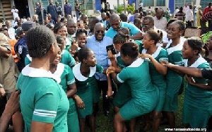 Akuffo Addo performed a colourful ceremony in Sunyani during the launch of the restoration