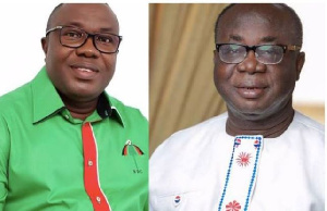 NDC's Ofosu Ampofo (L) and NPP's Freddie Blay