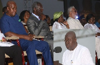 All 3 former Presidents of Ghana were present at the National Thanksgiving service held on Sunday