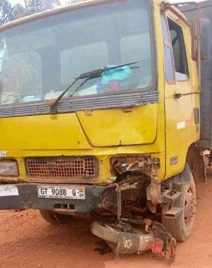 Truck And Motorbike Crash