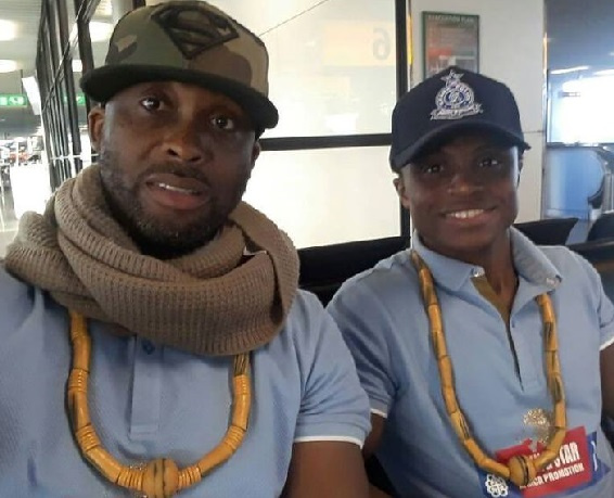 Paul Dogboe with his son Isaac Dogboe