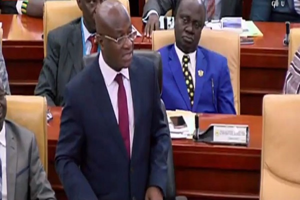 Majority Leader, Osei-Kyei Mensah Bonsu speaking on the floor of parliament