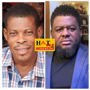 Veteran actor, Prince Yawson aka Waakye(L)