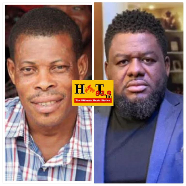 Veteran actor, Prince Yawson aka Waakye(L)