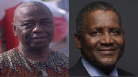 Baba Kamara and Aliko Dangote