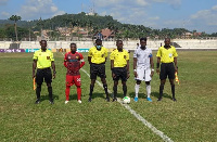 File photo of match officials and captains before a GPL fixture