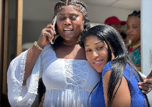 Ghanaian singer, Fantana and her mother, Dorcas Affo-Toffey