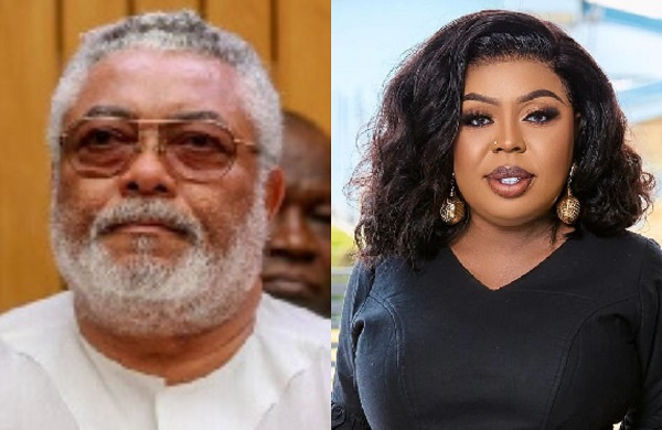 Former President, Jerry John Rawlings and media personality, Afia Schwarzenegger