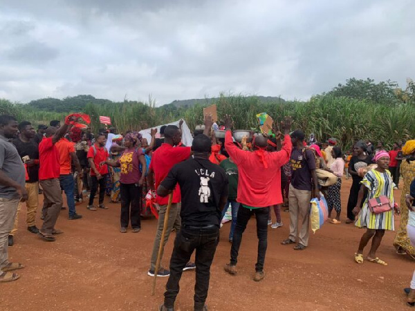 The residents were demanding GHS 21 million from the gold mining company