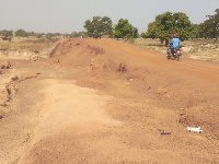 Neglected road at  Kpane in the Northern Region