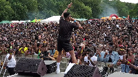 Kidi performing at Ghana Party in the Park in 2013