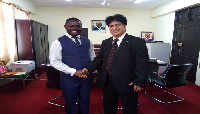 CEO of NEIP, John Kumah and president of ACE, Naresh Chandra Soral