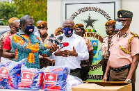 Mohammed Adjei Sowah, Chief Executive of AMA speaking to the press after the presentation