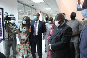 President Nana Akufo-Addo during a working day visit