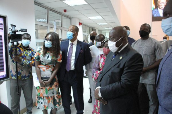 President Nana Akufo-Addo during a working day visit