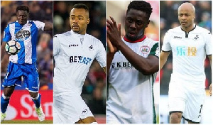 Sulley Muntari, Andre Ayew, Andy Yiadom, Jordan Ayew