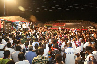 Nana Akufo-Addo addressing the gathering at Anum