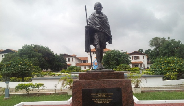 Mahatma Gandhi statue.     File photo.