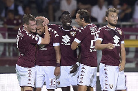 Afriyie Acquah celebrating a goal with teammates