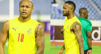 Black Stars captain, Dede Ayew (L) and Jordan Ayew (R)