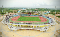 An aerial view of the Cape Coast Sports Stadium