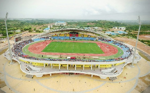 An aerial view of the Cape Coast Sports Stadium