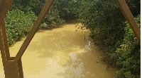 A picture of the current state of the Birim River