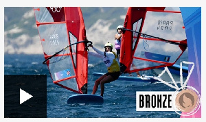 GB's Emma Wilson secures bronze medal in women's windsurfing final