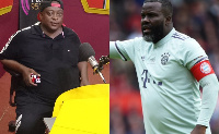 Former Asante Kotoko goalkeeper, Anthony Osei and ex-Black Stars defender Samuel Kuffour