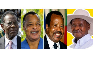 Nguema, Biya, Sassou, Museveni