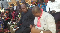 Johnson Aseidu Nketia, Kofi Portuphy, Anita Desoso and other NDC members at Parliament