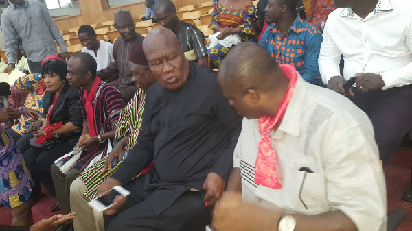 Johnson Aseidu Nketia, Kofi Portuphy, Anita Desoso and other NDC members at Parliament