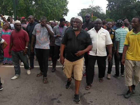 Awudu Sorfo Azorka with his team at the CID headquarters