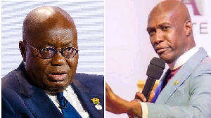 Prophet Kofi Oduro (right), President Nana Addo Dankwa Akufo-Addo (left)