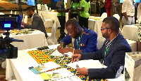 Mr. Anthony S. K. Morrison, the CEO of Farm Masters Africa Ltd signing the MOU