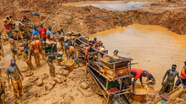 A galamsey site