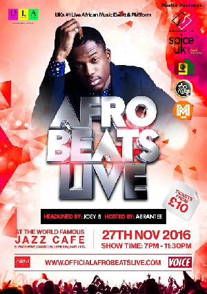 Joey B Afrobeats Headline