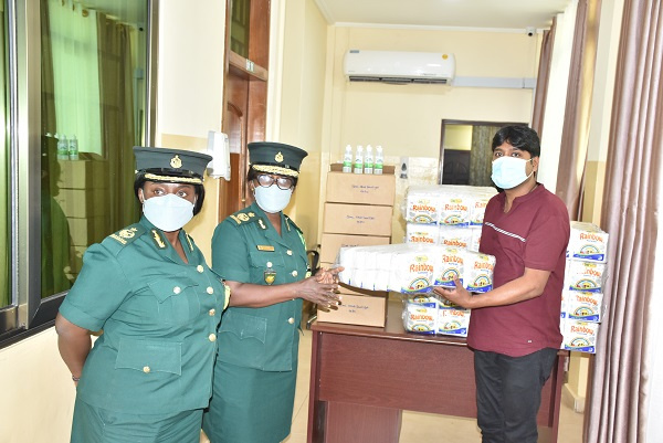 Mrs. Judith Dzokoto-Lomoh,received the items on behalf of the Service