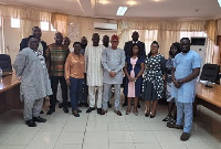 Dr Mustapha Abdul Hamid middle with other dignitaries after the meeting