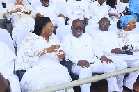 L-R: Rebecca Akufo-Addo, Nana Akufo-Addo, Dr Mahamudu Bawumia and Samira Bawumia