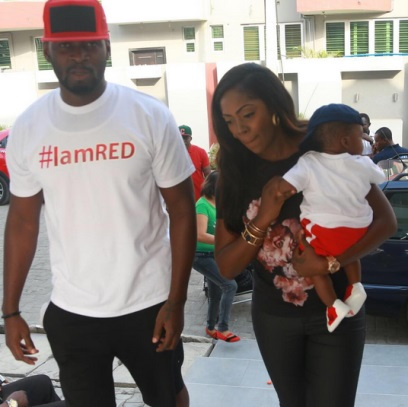 Tee Billz,Tiwa Savage and son