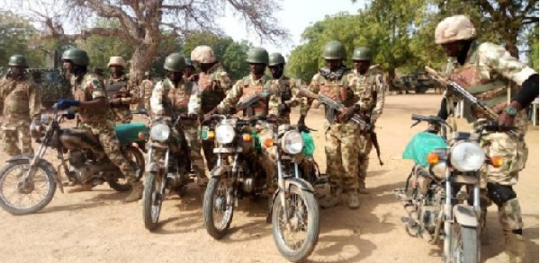 The two Nigerian soldiers were abducted by gunmen on the Maiduguri-Damaturu highway